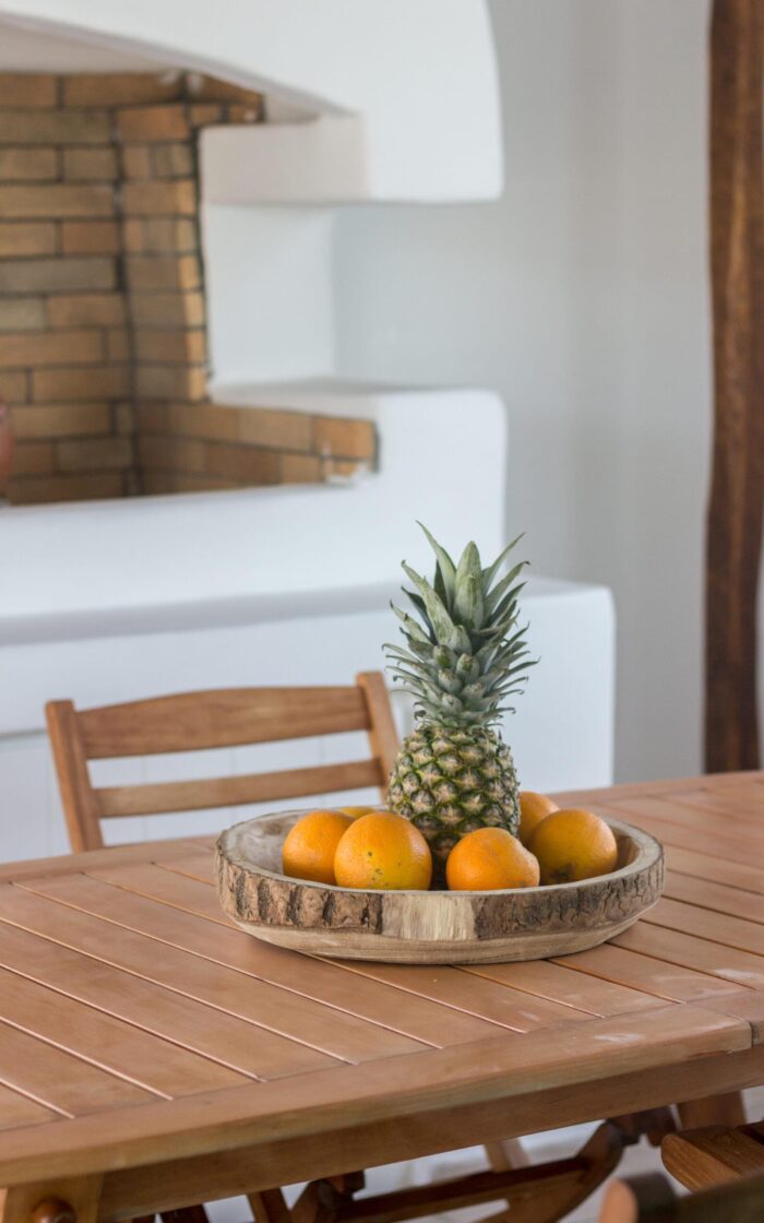 pineapple house ornos mykonos balcony details