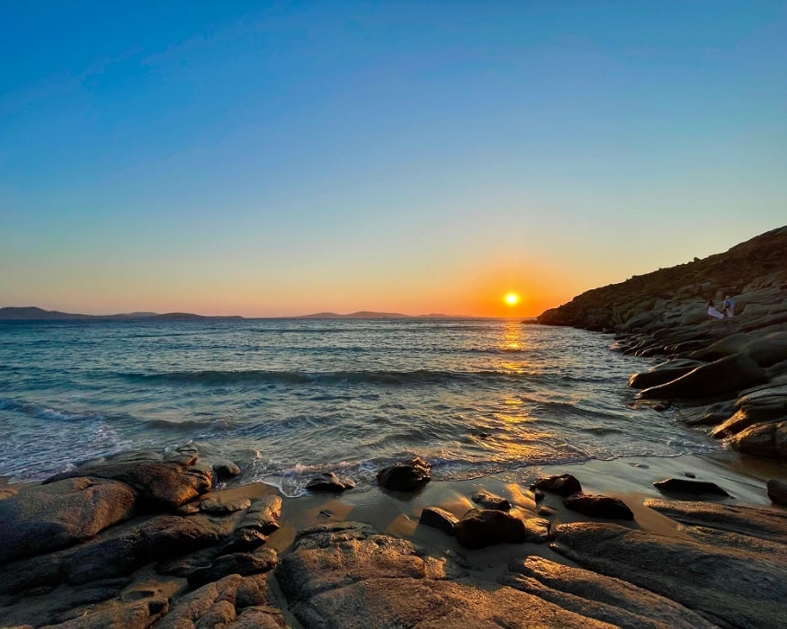 kapari beach mykonos sunset