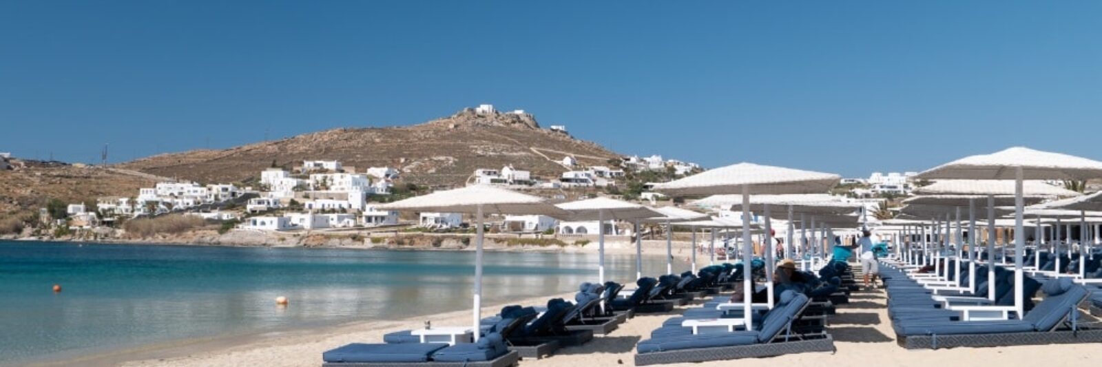 mykonos ornos beach relax